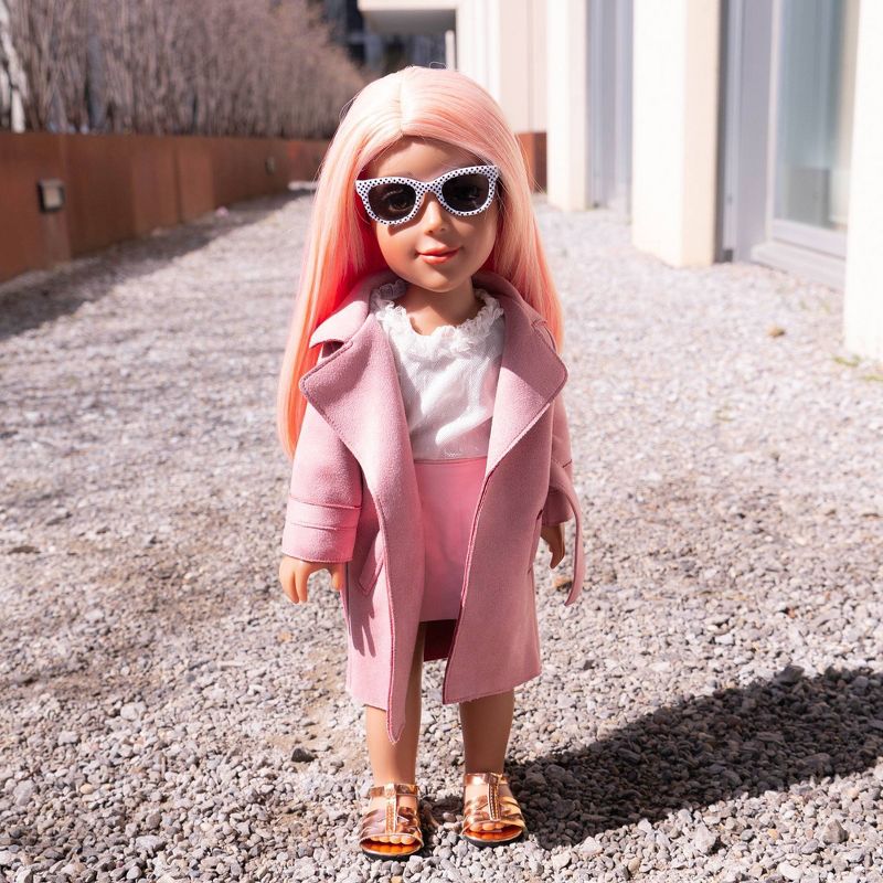 I'M A GIRLY White Blouse with Lace Details Outfit - Fits I'M A GIRLY 18" Fashion Doll