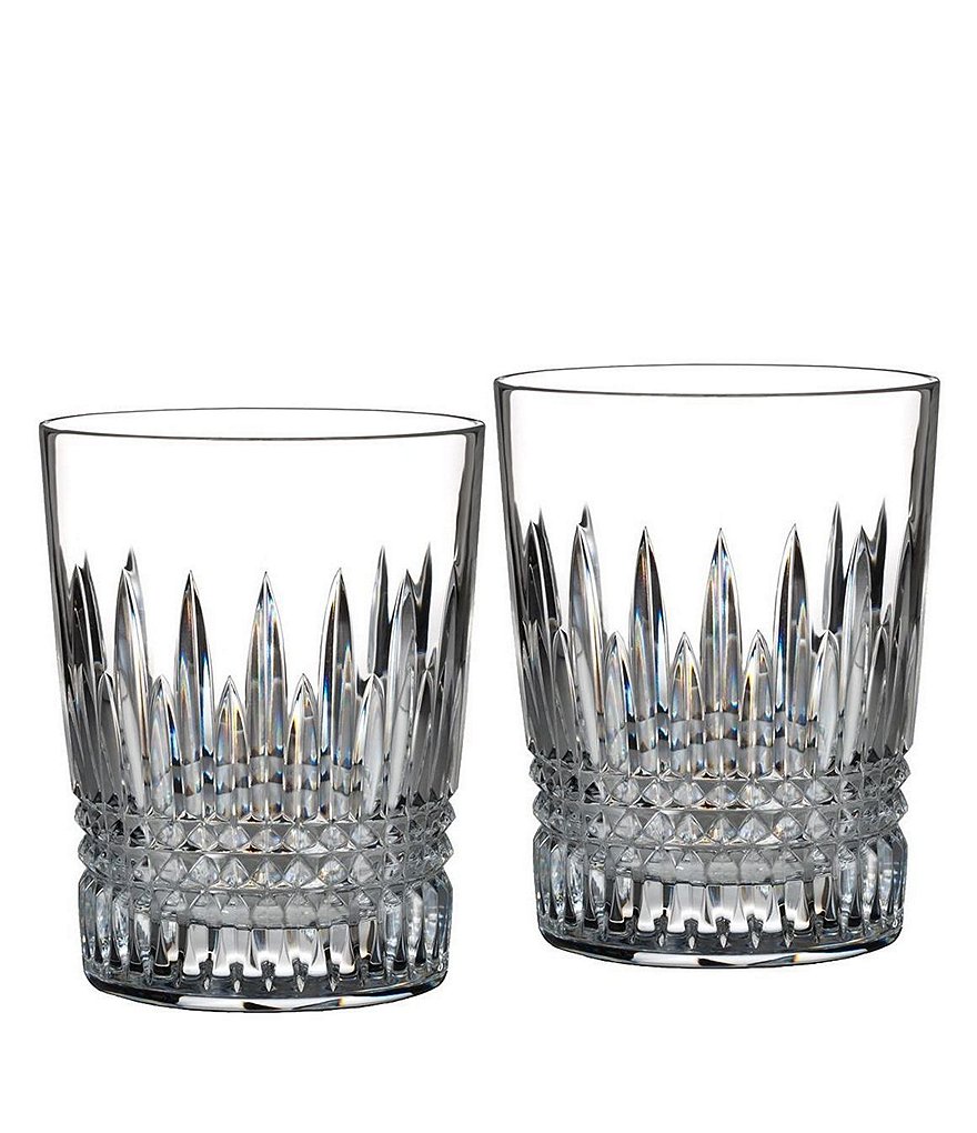 Waterford Lismore 6-Piece Crystal Double Old Fashioned Glass Boxed Set