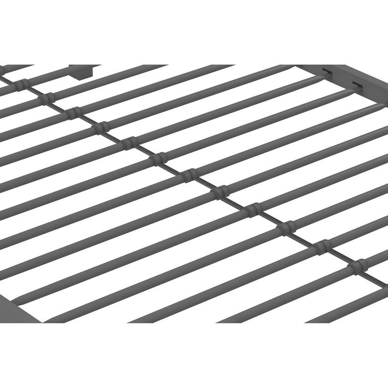 Twin over Twin Maxwell Metal Bunk Bed Gray - Novogratz