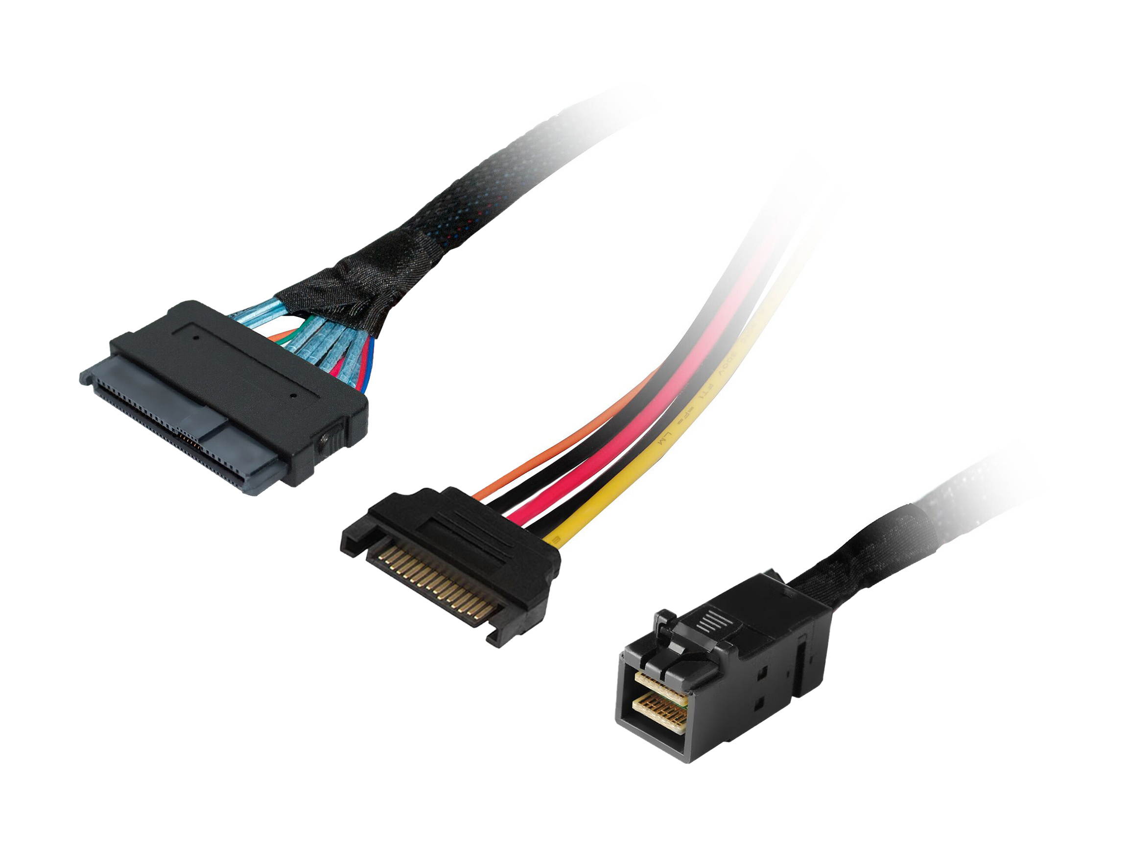 HighPoint 8643-8639-50 Cable - SFF-8643 to U.2 SFF-8639 Connector with 15-pin SATA Power Connector