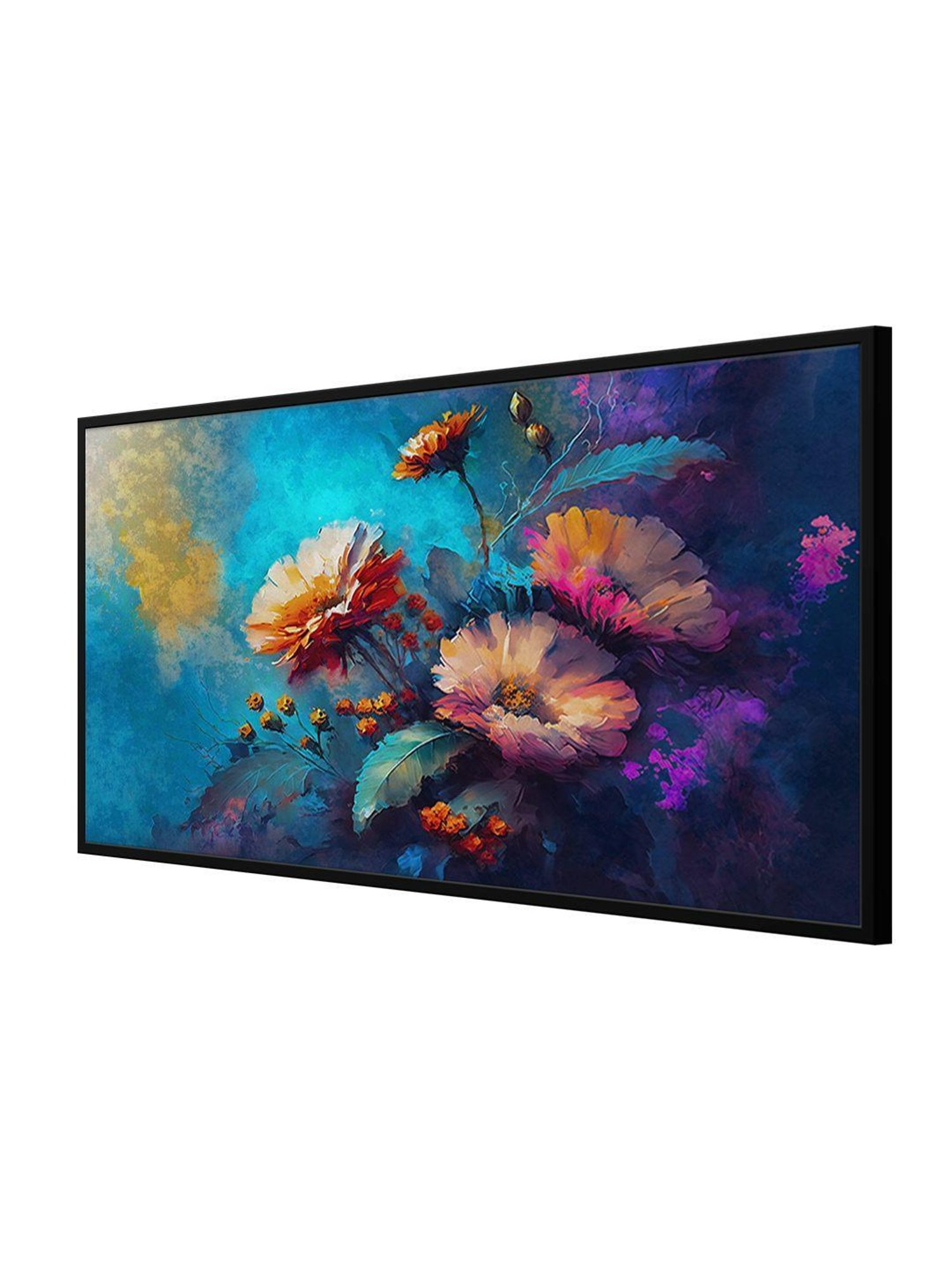 999Store Printed Blue Canvas Wall Art