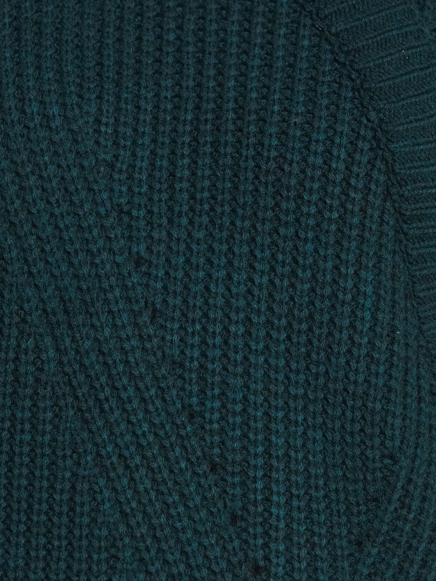 METTLE Green V Neck Pullover