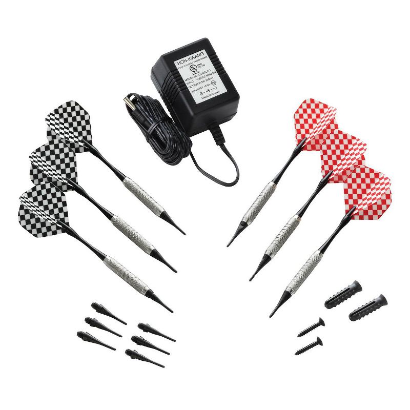 Fat Cat Electronx 13.5 Inch Electronic Soft Tip Classic Dartboard Game Cabinet