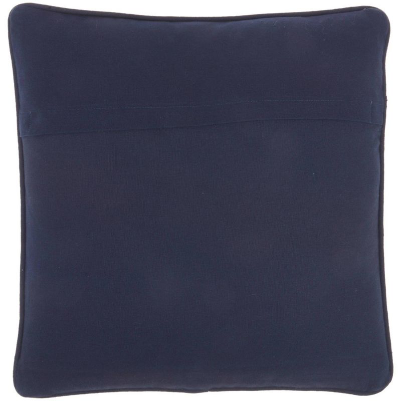 16"x16" Royal Palm Leaf Square Throw Pillow Blue - Mina Victory