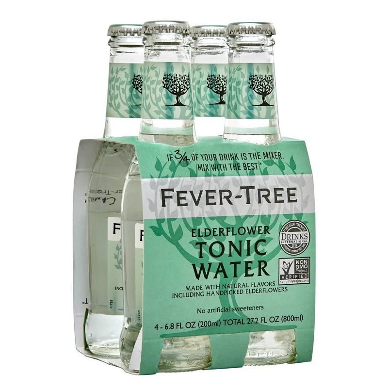 Fever-Tree Elderflower Tonic Water - 4pk/200ml Bottles