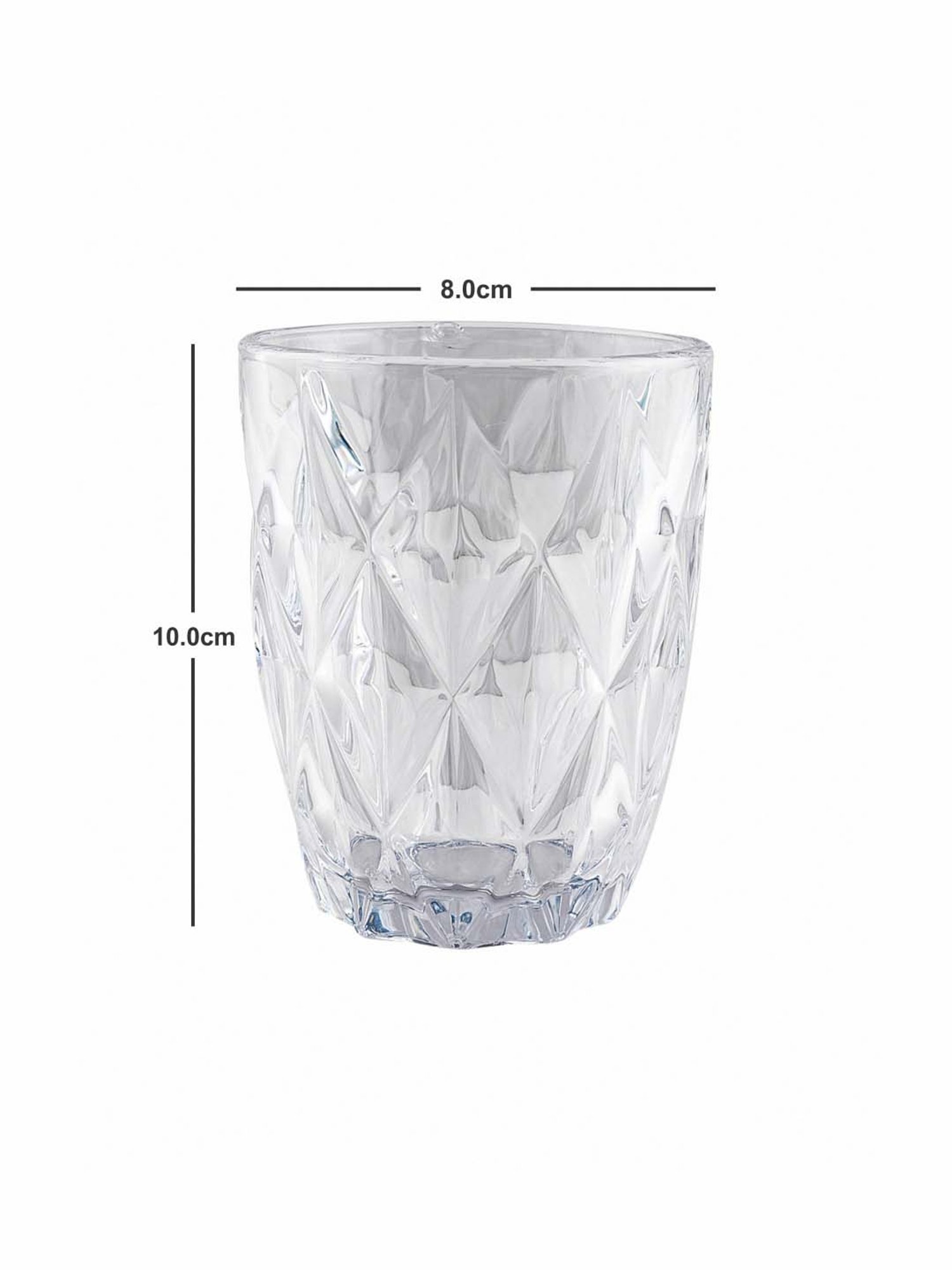 Goodhomes Transparent Drinking Glasses (260 ml) - Set of 6
