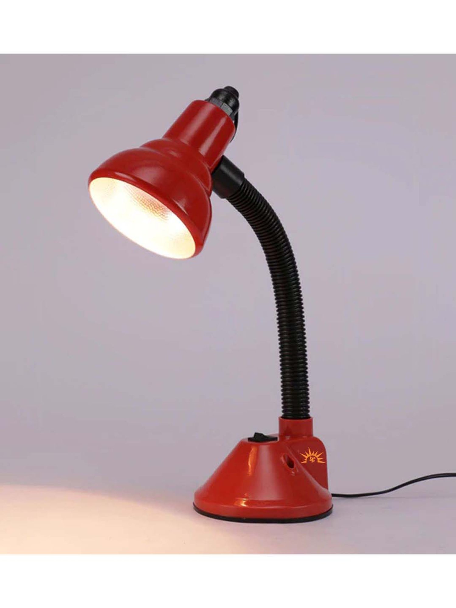 DecorativeRay Red PVC Study Table Lamp - Set of 1