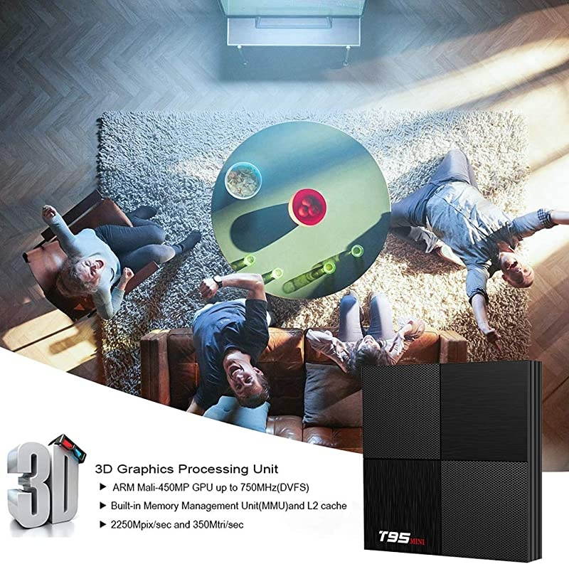 T95 Mini Android 90 TV Box  Android Box 2GB RAM 16GB ROM TV Box H6 Quadcore cortexA53 Smart TV Box 24GHz WiFi 3D 6K Android Box Streaming Media Player