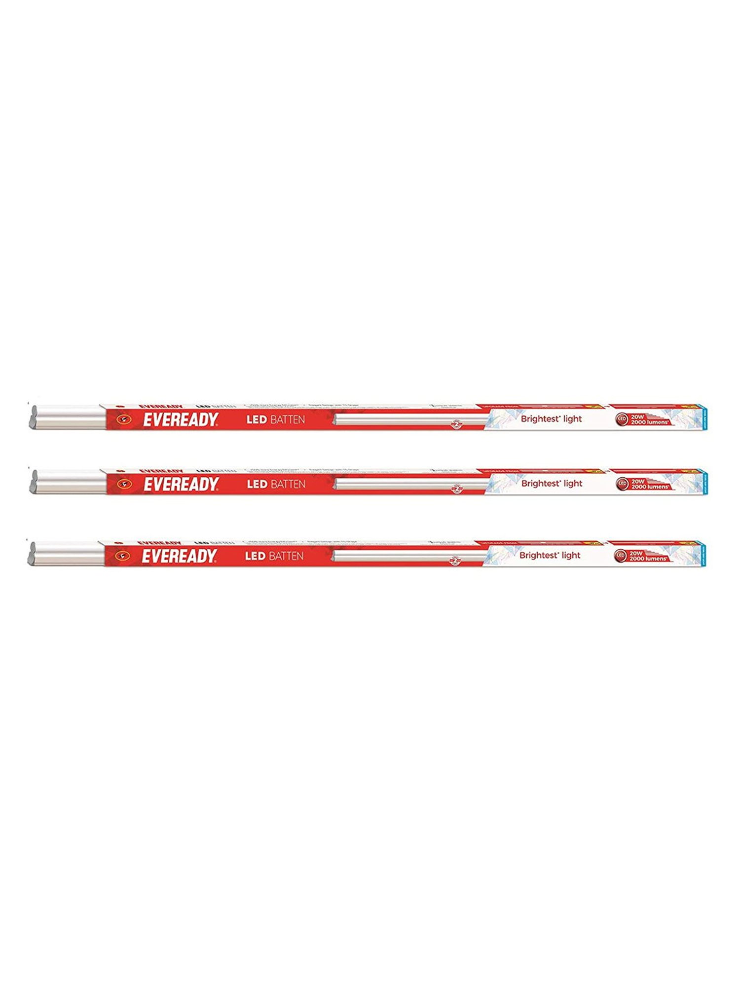 Eveready 20W LED Batten - Pack of 3 (White)