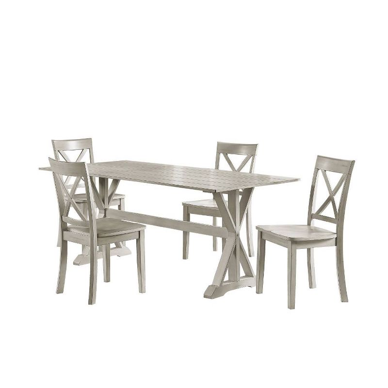 5pc Jamestown Dining Set White - Boraam