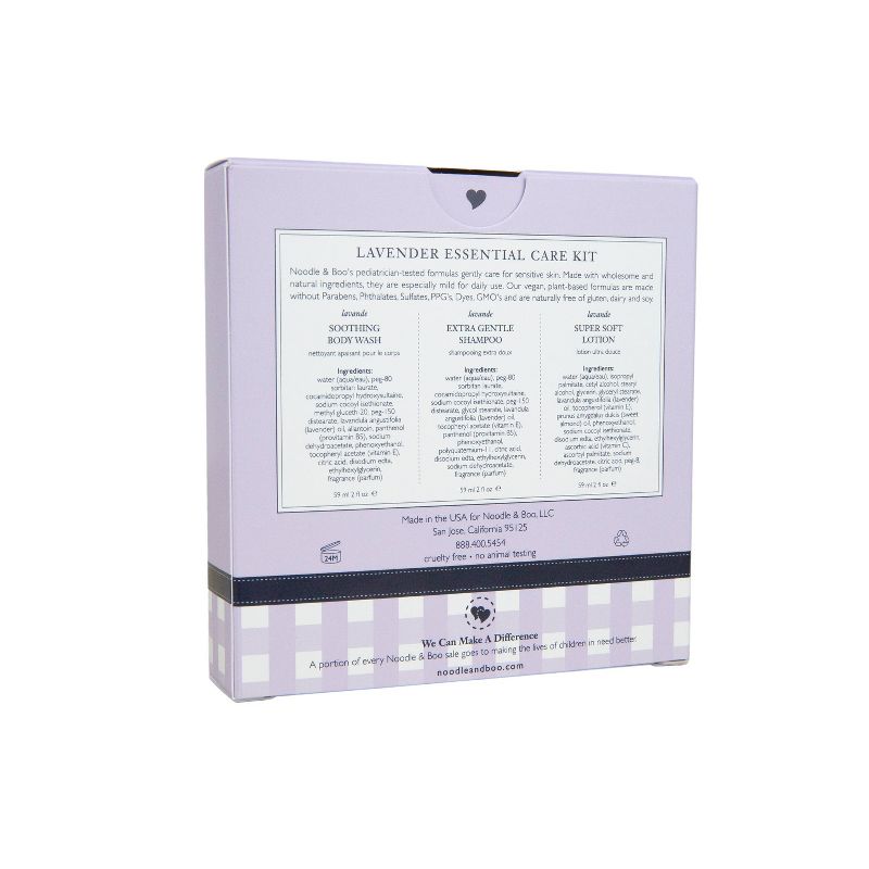 Noodle & Boo Lavender Essential Gift Set - 3ct/6oz Total