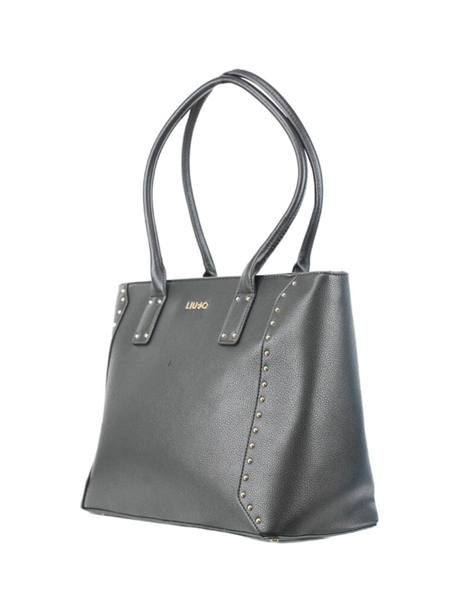 LIU JO Black Studs Large Tote