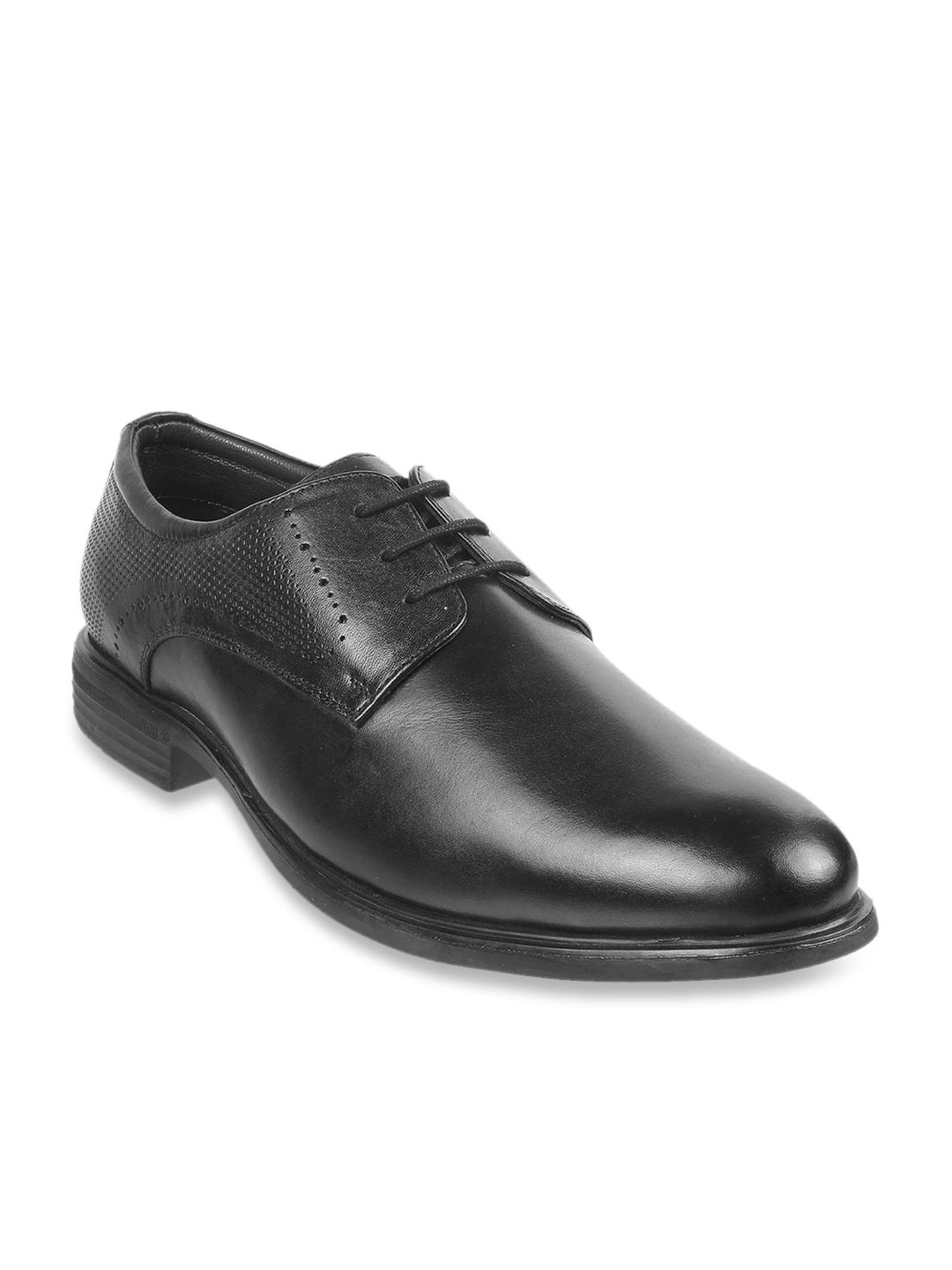 Mochi Men's Black Shoe Lace-up