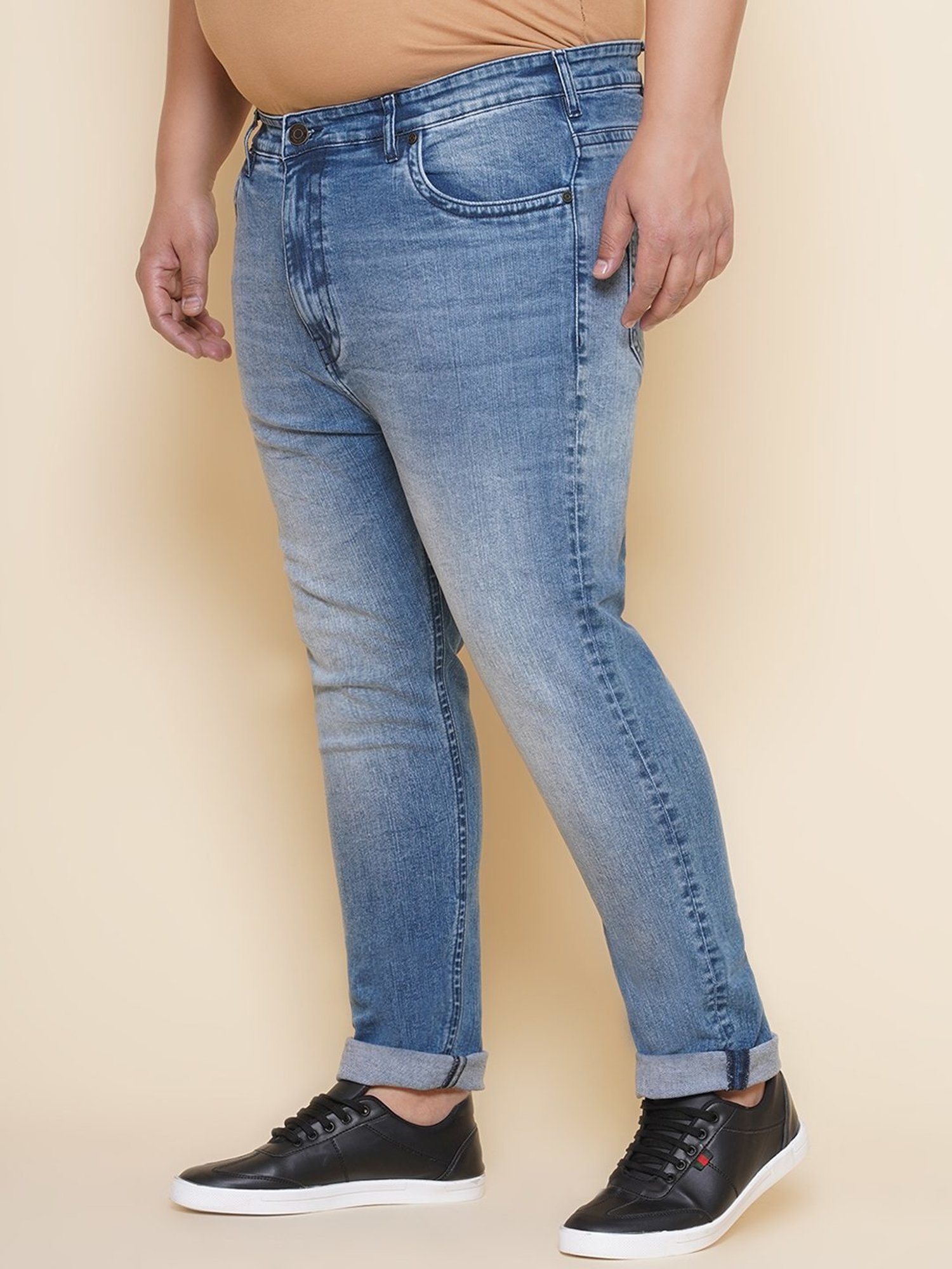 John Pride Blue Regular Fit Jeans