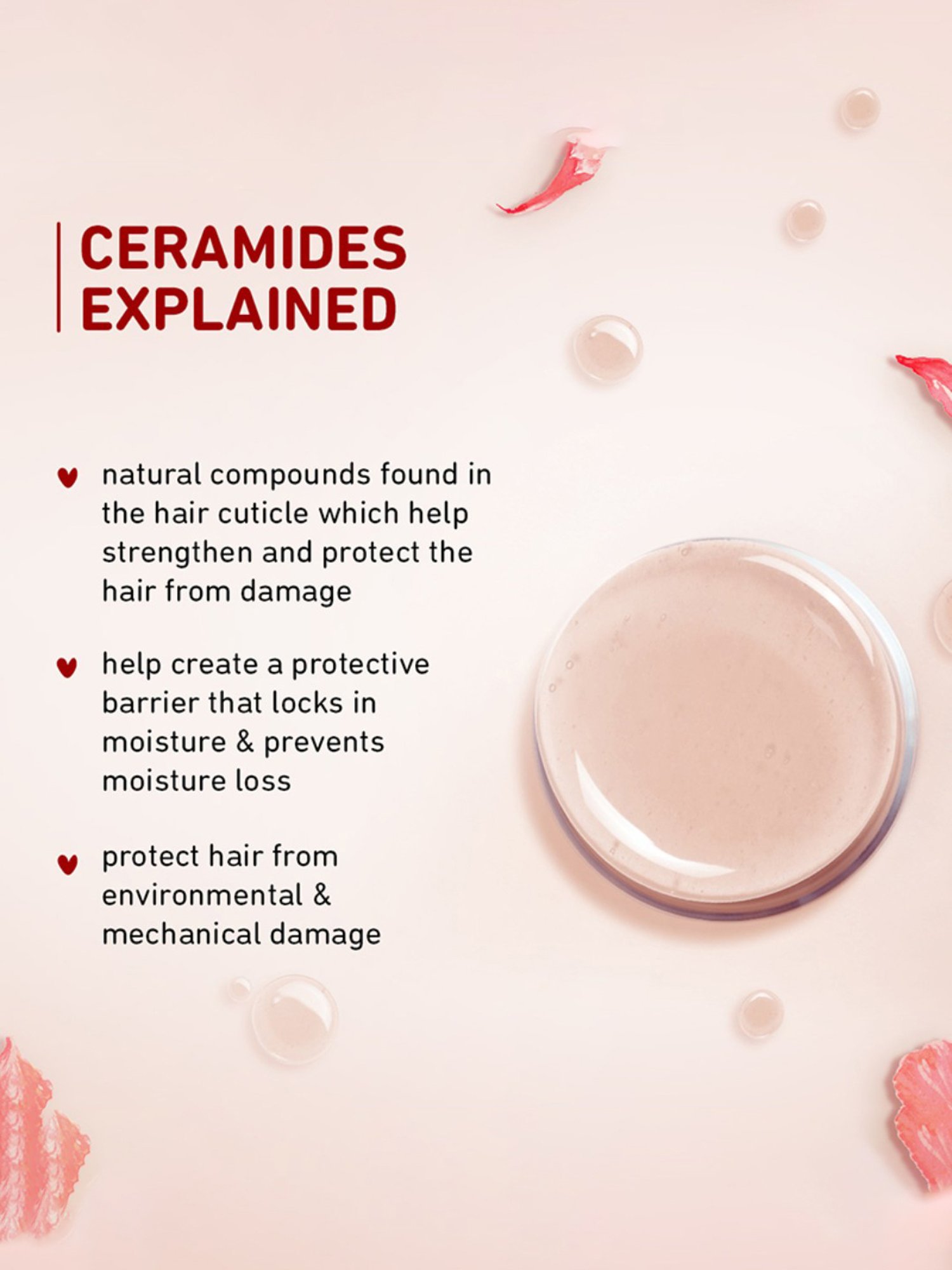 Plum Hibiscus & Ceramides Smoothing Hair Serum - 75 ml