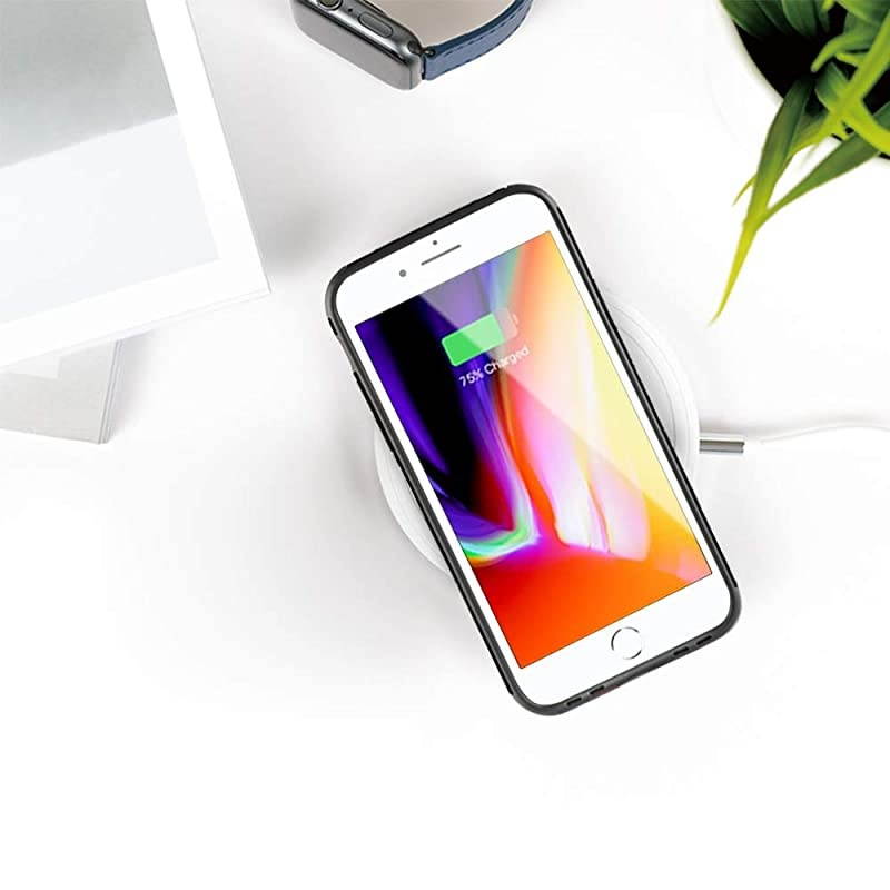 iPhone 7 Plus Slim Case Apple iPhone 8 Plus Case with Leather Print Pattern Shockproof Protective Case Cover for Apple iPhone 7 Plus 8 Plus 55 inch Orange Watercolor