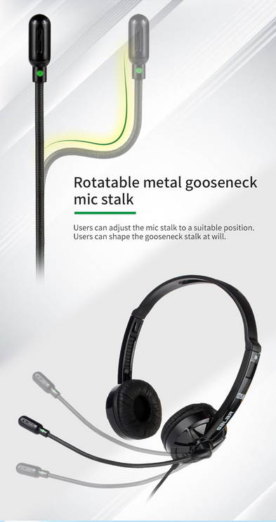 USB Headset with Noise Cancelling Micphone 3.5mm Wired Computer Headphone with Volume Control Function Call Center Earphone for Business Office, Skype, Webinar, Phone, PC, Tablet, Classroom and Home