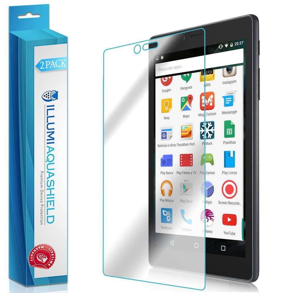 ILLUMI AquaShield Screen Protector Compatible with Alcatel PIXI 4 7 inch (2-Pack) No-Bubble High Definition Clear Flexible TPU Film
