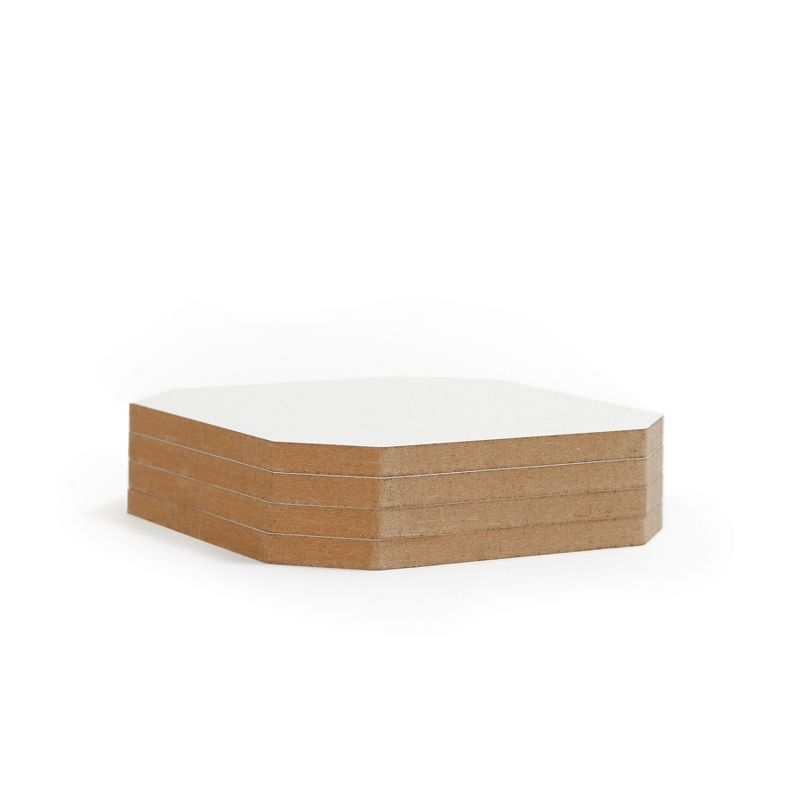 Emanuela Carratoni Moon Phases on Mountains Set of 4 Coasters - Deny Designs