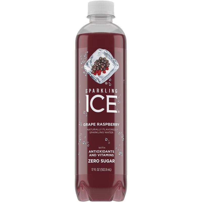 Sparkling Ice Grape Raspberry - 17 fl oz Bottle