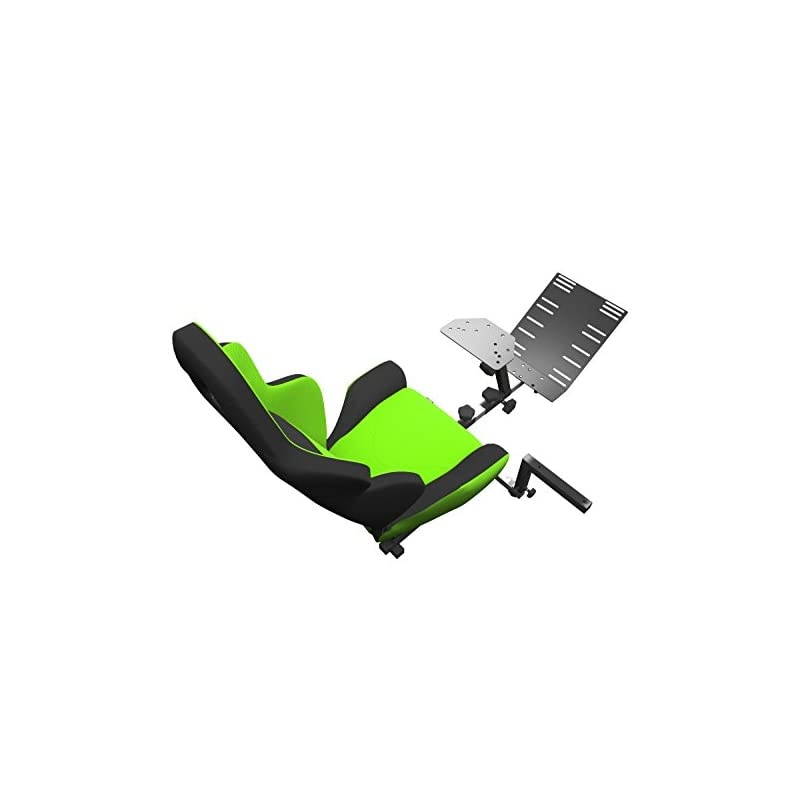 Advanced Racing Seat Driving Simulator Gaming Chair with Gear Shifter Mount Green