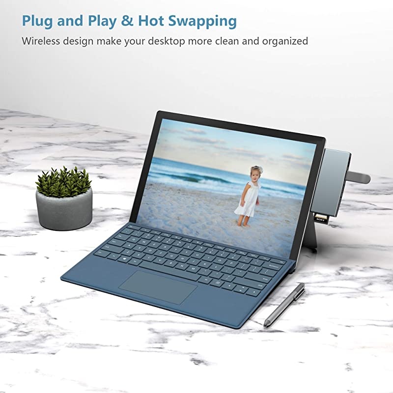 Version Surface Pro 4Pro 5Pro 6 Docking Station Hub with 4K HDMI Port+3 Port USB 30+SDTFMicro SD Card Reader Converter Combo Adaptor for Microsoft Surface Pro 6 Pro 5 Pro 4