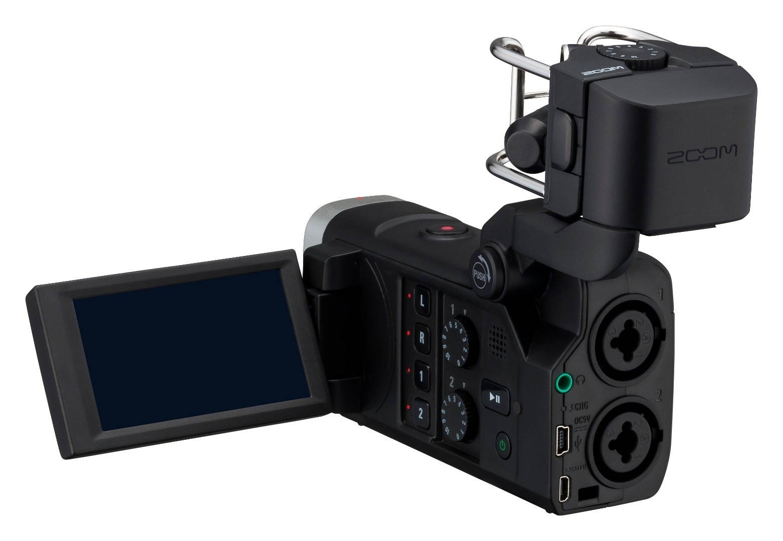 Zoom ZQ8 Handy Video Recorder with Clip-On Mic and 8-Inch Tripod Bundle