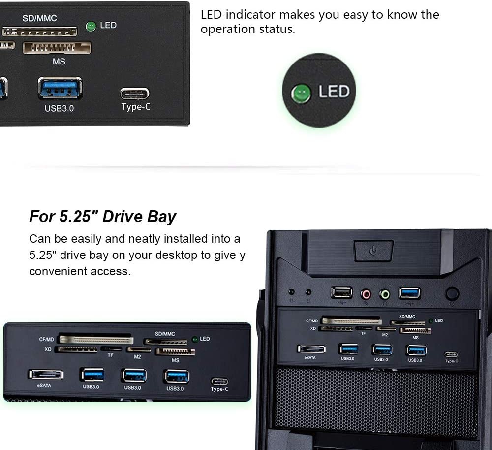 TOPRAM micro TF microSD microSDHC microSDXC to SD Adapter support Samsung Kingston SanDisk up to 128GB Capacity