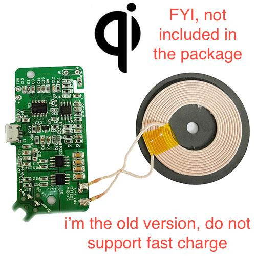 Upgraded Qi Wireless Charger DIY PCBA Circuit Board with Qi Wireless Coil Micro USB Port