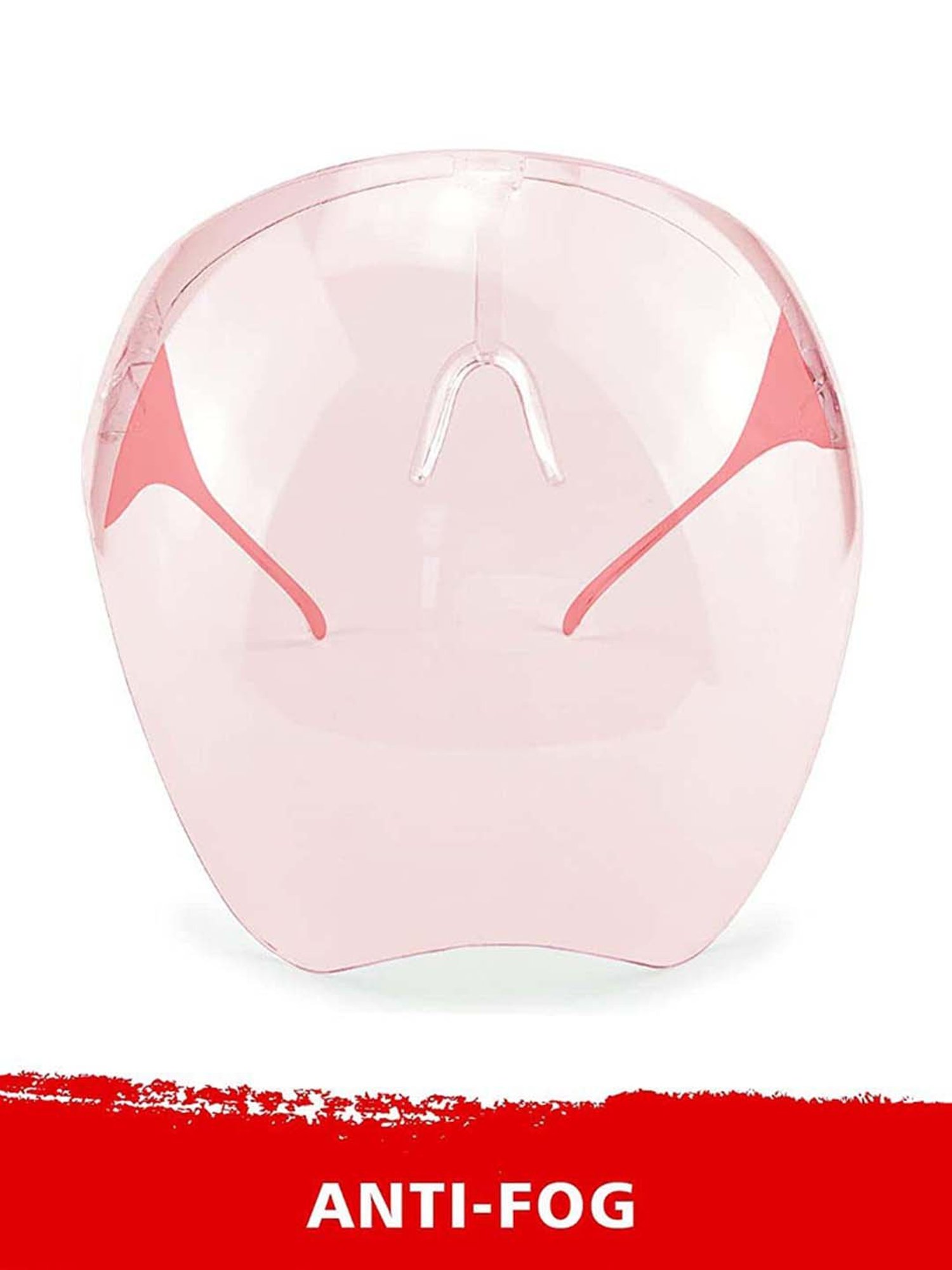 Lee Cooper Pink Goggle-Style Face Shield with 18 Degree Safety Coverage