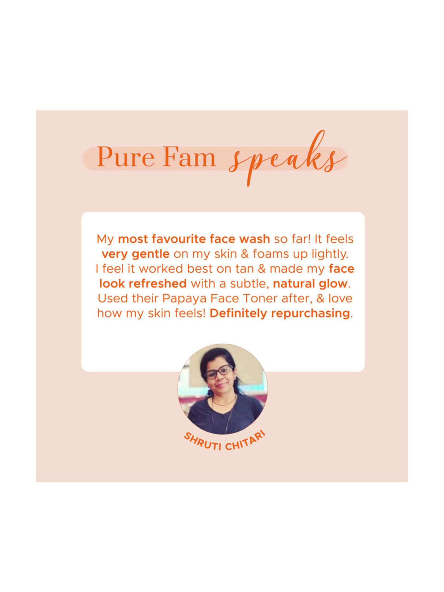 Pure Sense Natural Papaya Face Wash with Kakadu Plum & Moringa - 100 gm