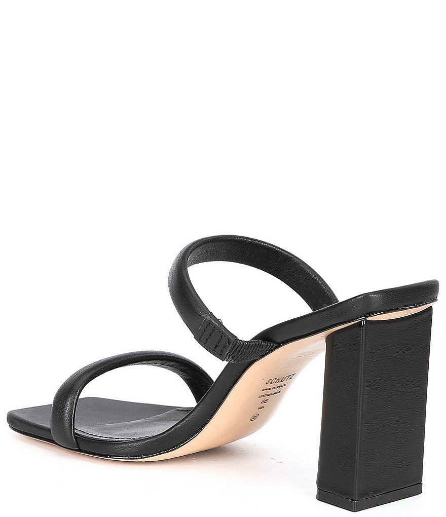 Schutz Ully Leather Slip-On Sandals