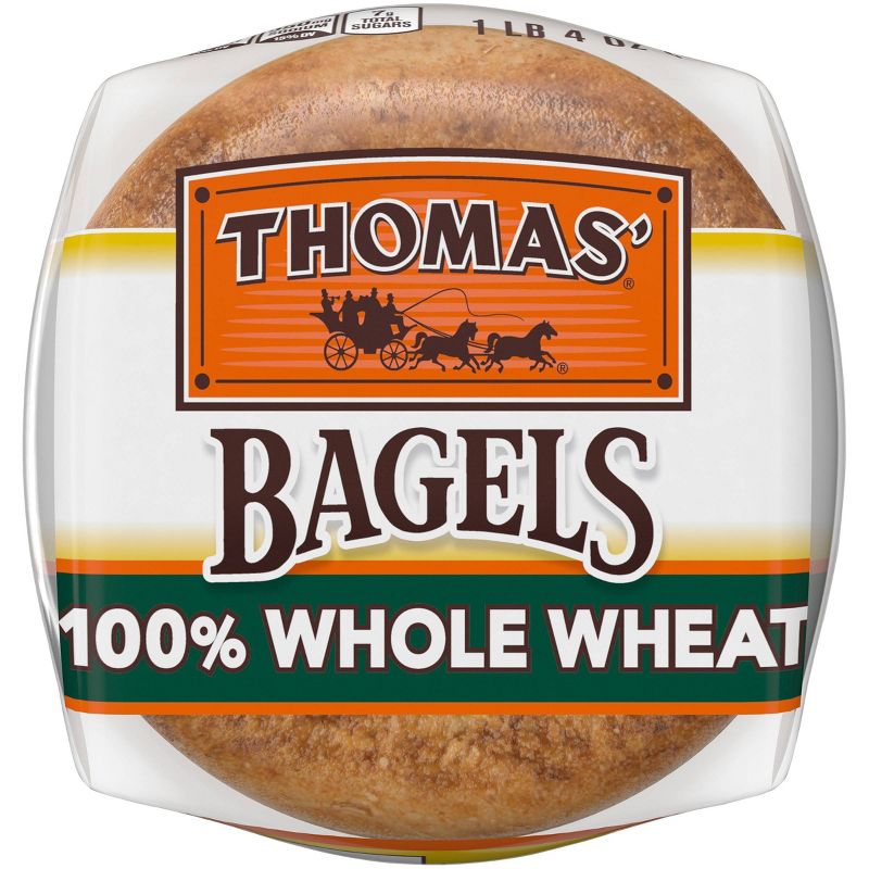 Thomas' Whole Wheat Bagels - 4oz/6pk