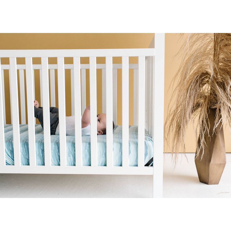 Copper Pearl Premium Crib Sheet - Waves