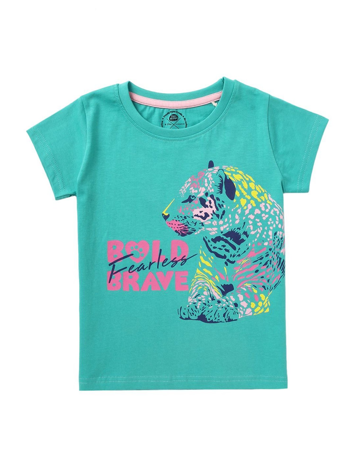 Cub McPaws Kids Multicolor Cotton Printed T-Shirt (Pack of 3)