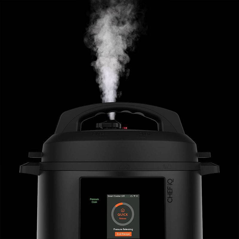 CHEF iQ 6qt Multi-Function Smart Pressure Cooker with Built-in Scale, Pairs With App Via WiFi - Black