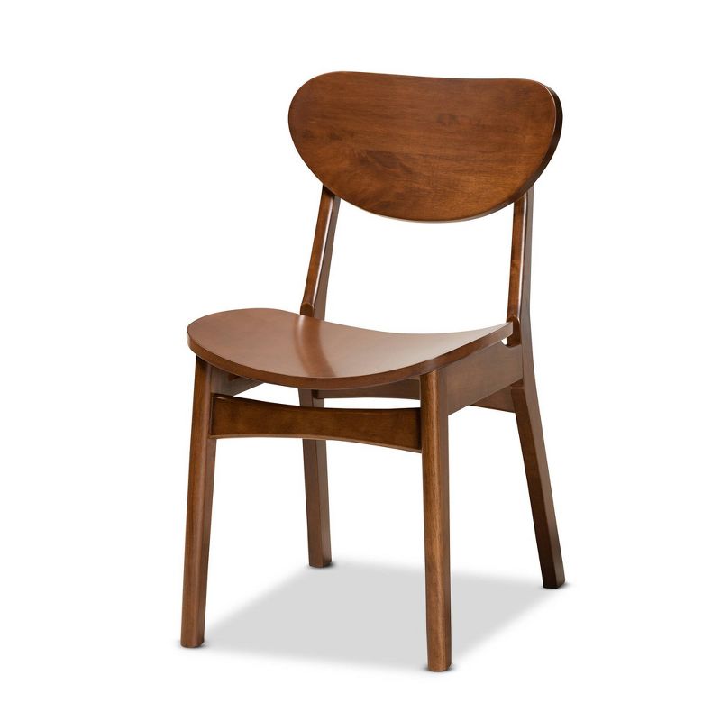 5pc Katya Wood Dining Set Brown - Baxton Studio