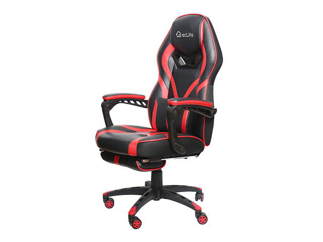 Gaming Chair, Racing Style Computer Desk Chair Padded Armrests Ergonomic Lumbar Support Adjustable Height