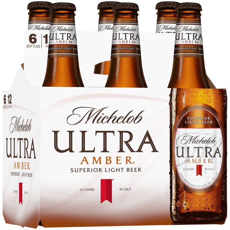 Michelob Ultra Amber Light Beer - 6pk/12 fl oz Bottles
