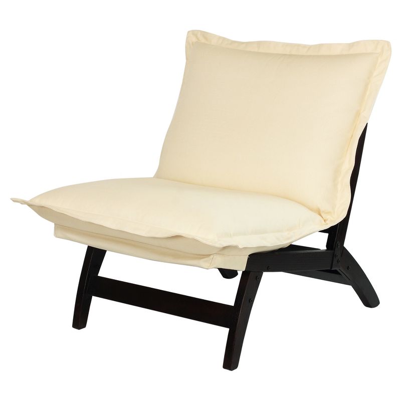 Folding Lounger Chair - Espresso - Flora Home