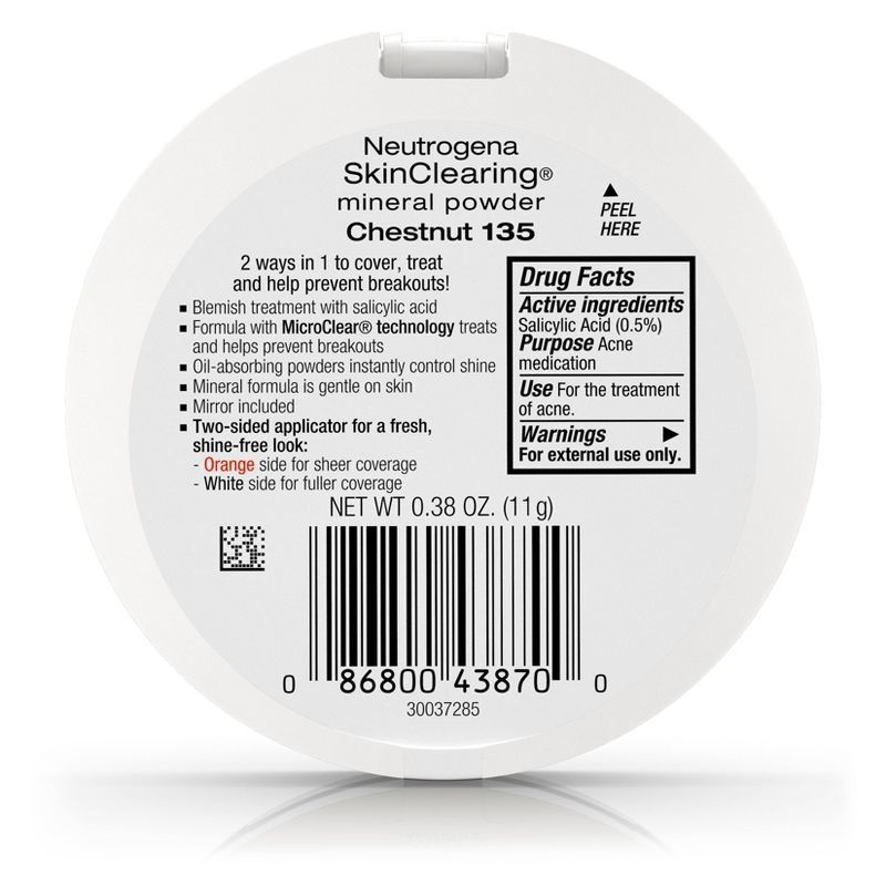 Neutrogena Skin Clearing Powder 135 Chestnut .38oz