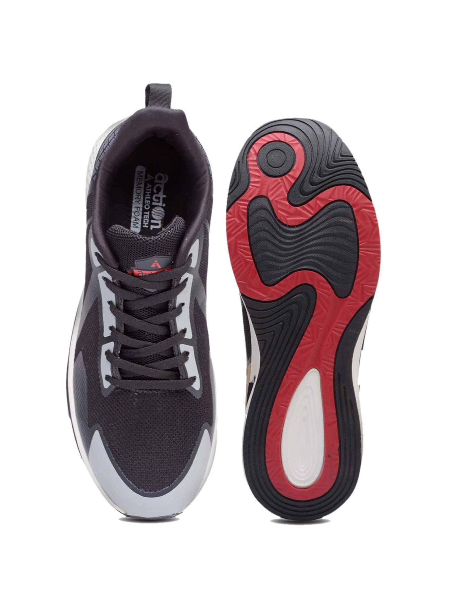 Action Men's Black Running Shoes