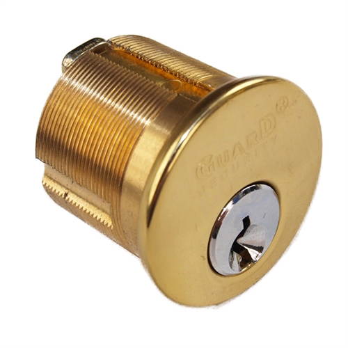 Guard Security Metro Version (Like Marks 114A/3) P8888RAK Polished Brass US3 Right Hand Apartment Mortise Entry Lockset, self-Adjusting spindles with Screwless Knobs Thru Bolted Lock Set