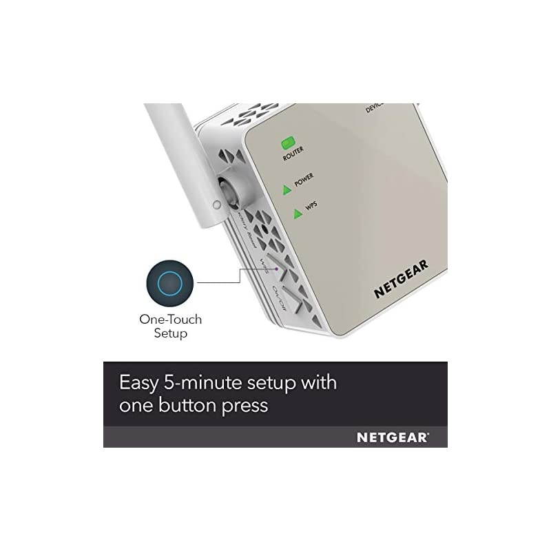 WiFi Range Extender EX6120 Coverage up to 1200 sqft and 20 devices with AC1200 Dual Band Wireless Signal Booster amp Repeater up to 1200Mbps speed and Compact Wall Plug Design
