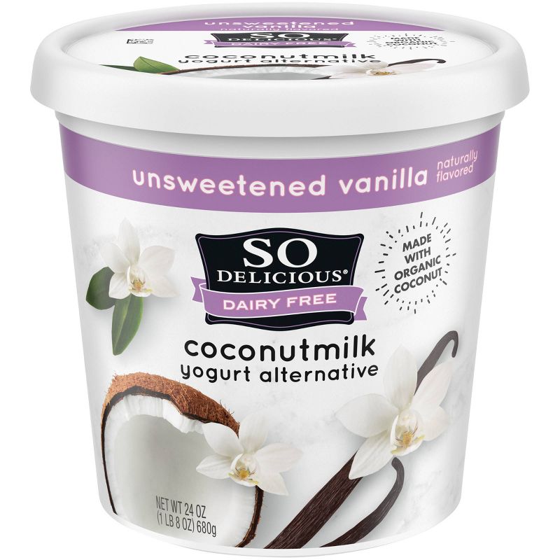 So Delicious Dairy-Free Unsweetened CoconutMilk Vanilla Yogurt Alternative - 24oz