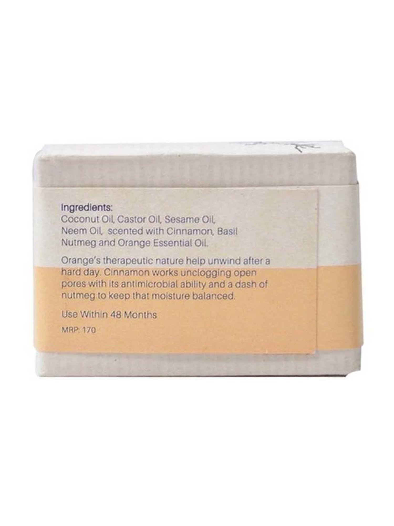 Bare Necessities Orange Cinnamon Spa Bar with a Twist - 75 gm