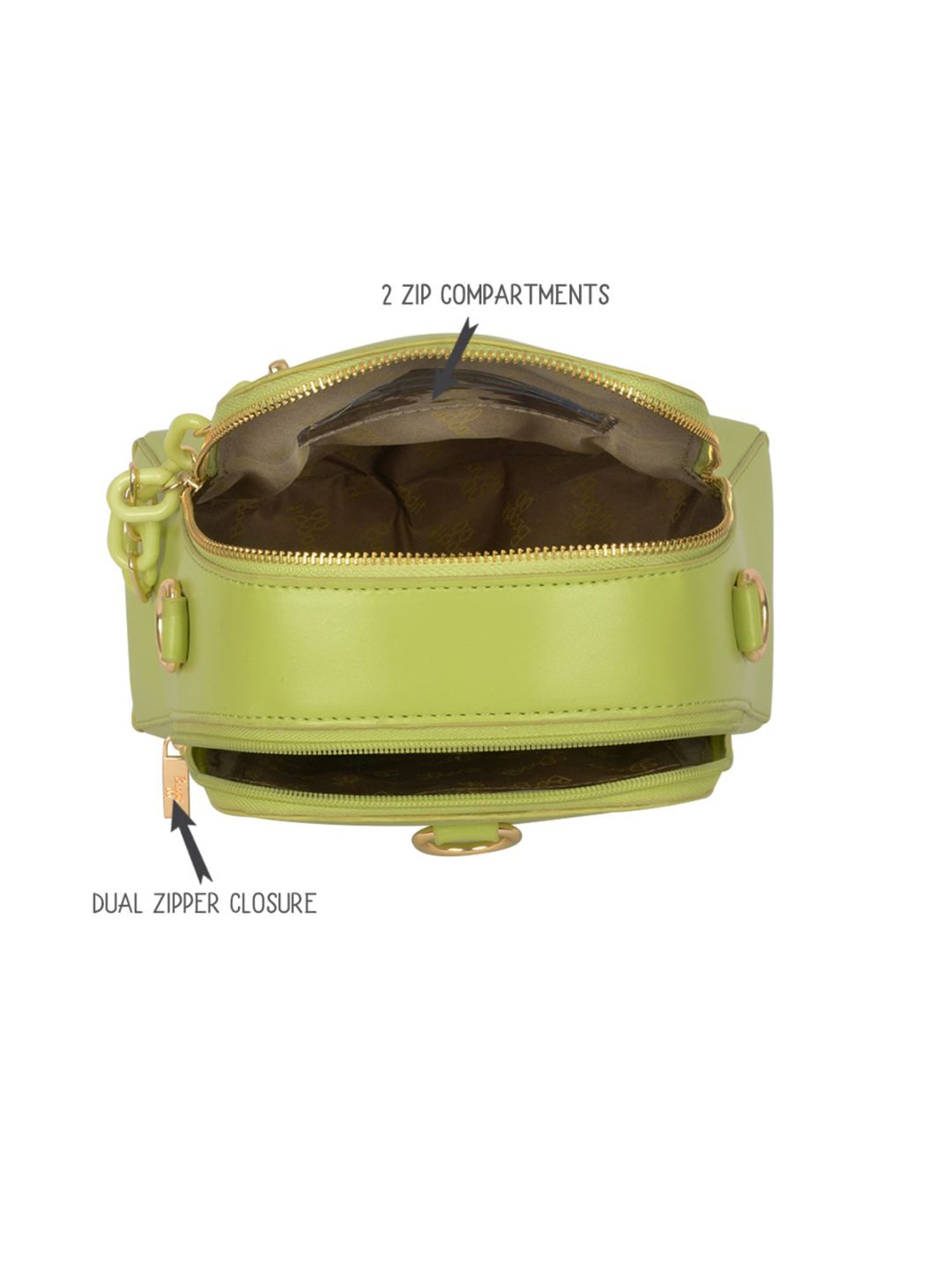 Baggit Celery Juice Solid Small Backpack