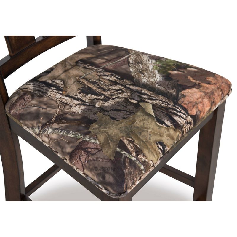 The Mossy Oak Native Living Bar Counter Height Barstool Dark Brown - Linon