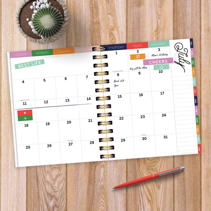 2021-22 Academic Planner 9" x 7" Best Life Luxe - The Time Factory