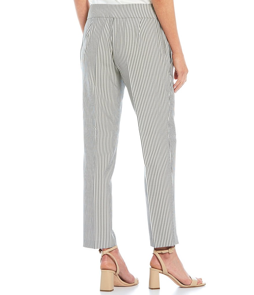 Kasper Petite Size Seersucker Trouser Pants
